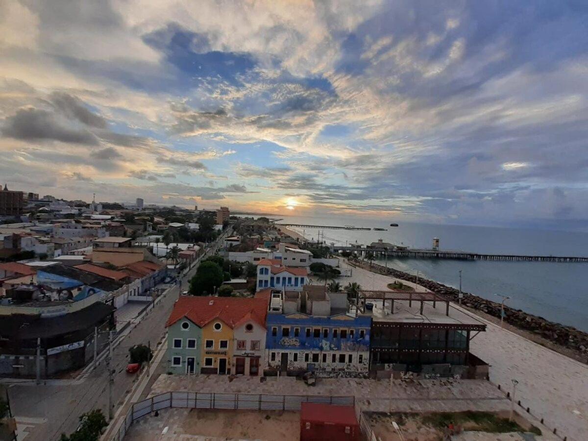 Апартаменты 205 Flat Mobiliado Com Vista Lateral Mar Na Praia De Iracema Форталеза Экстерьер фото